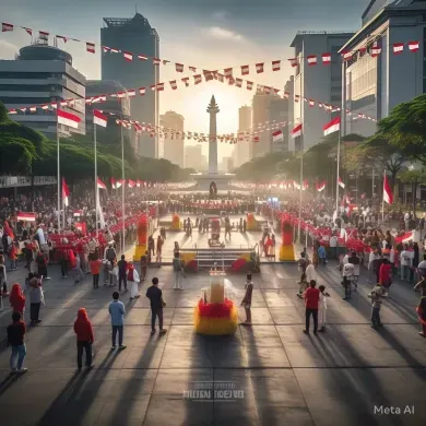 Pemerintah dan Warga Padati Alun-Alun Bekasi 2025